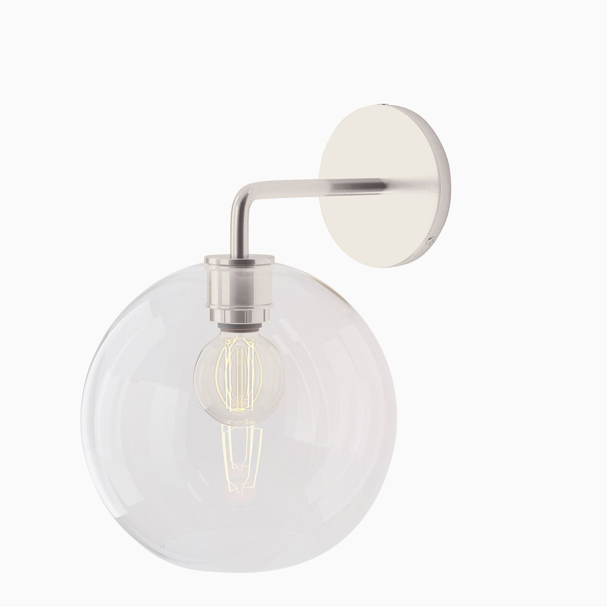 Selvion Artistic Globe Sconce Light - Handcrafted Glass Sculptural Wall Fixture T021