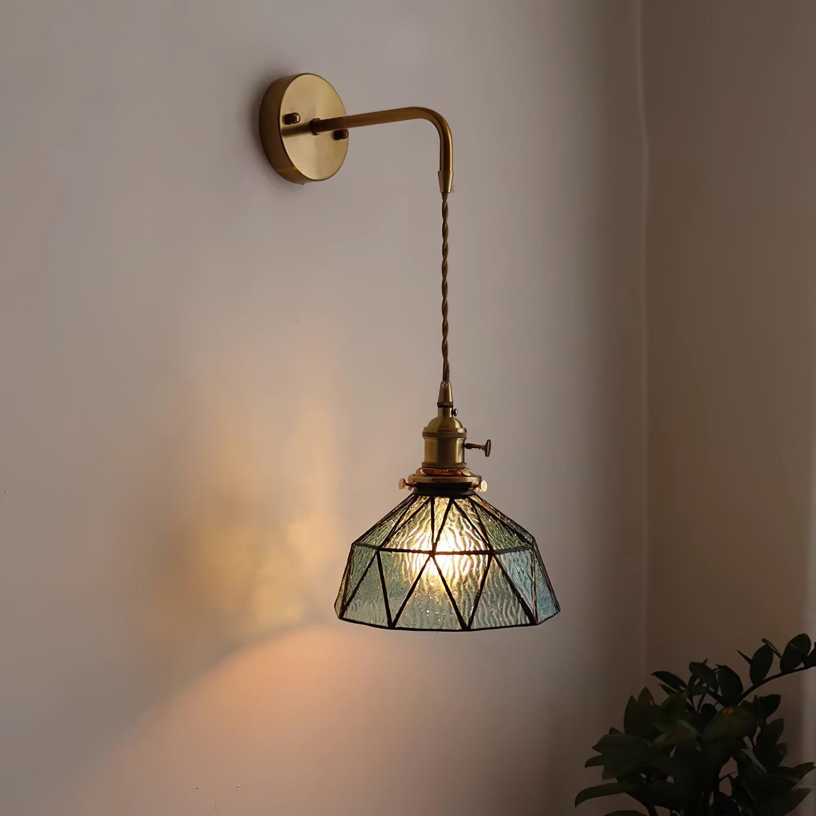 Retro Pastoral Glass Wall Lamp M211