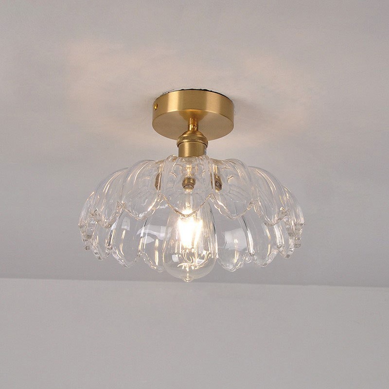 Retro Petal Glass Ceiling Lamp S118