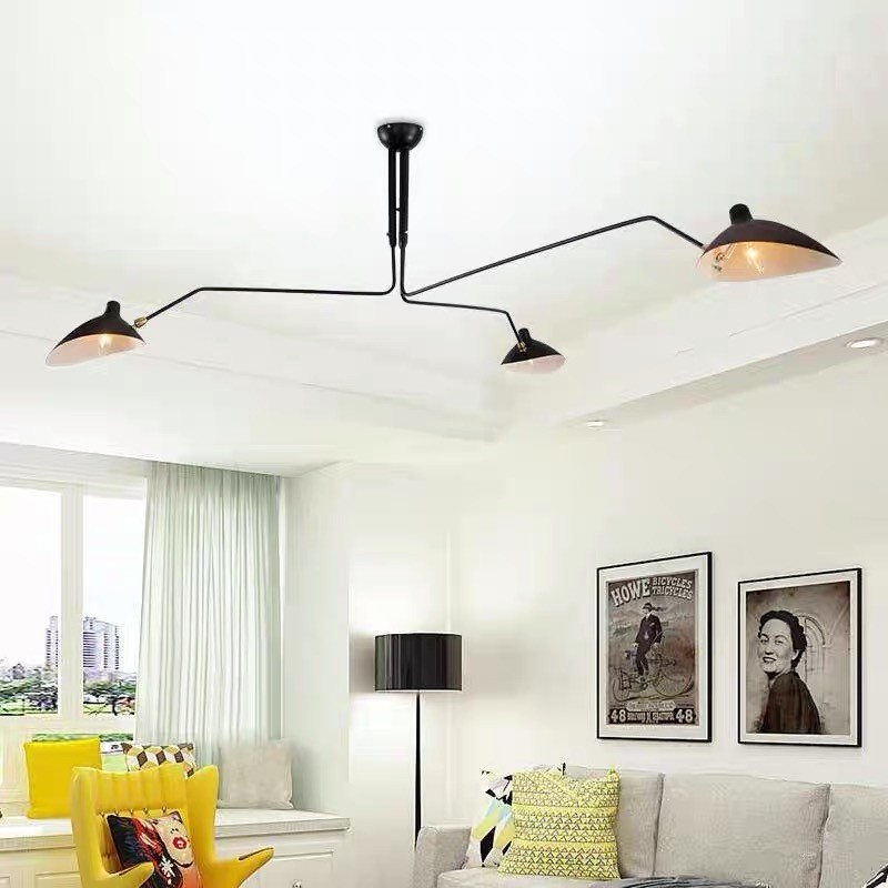 Industrial Adjustable Multi Arm Ceiling Light S17