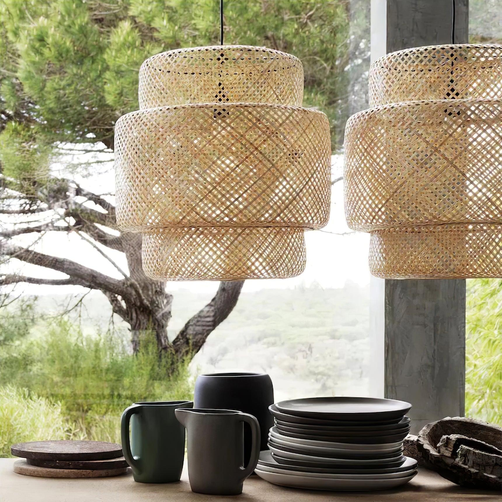 Bamboo Pendant Light D887