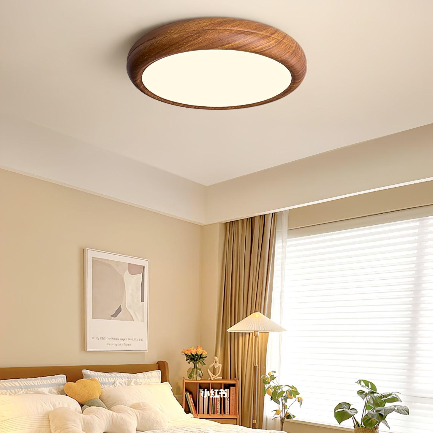Wood Grain Round Ceiling Lamp M297