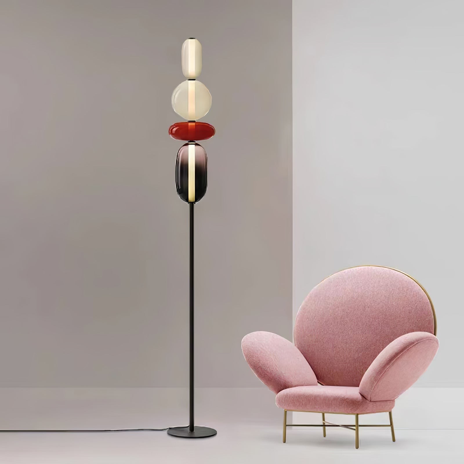 Nordic Creative Minimalist Luxury Glass Floor Light For Living Room M486