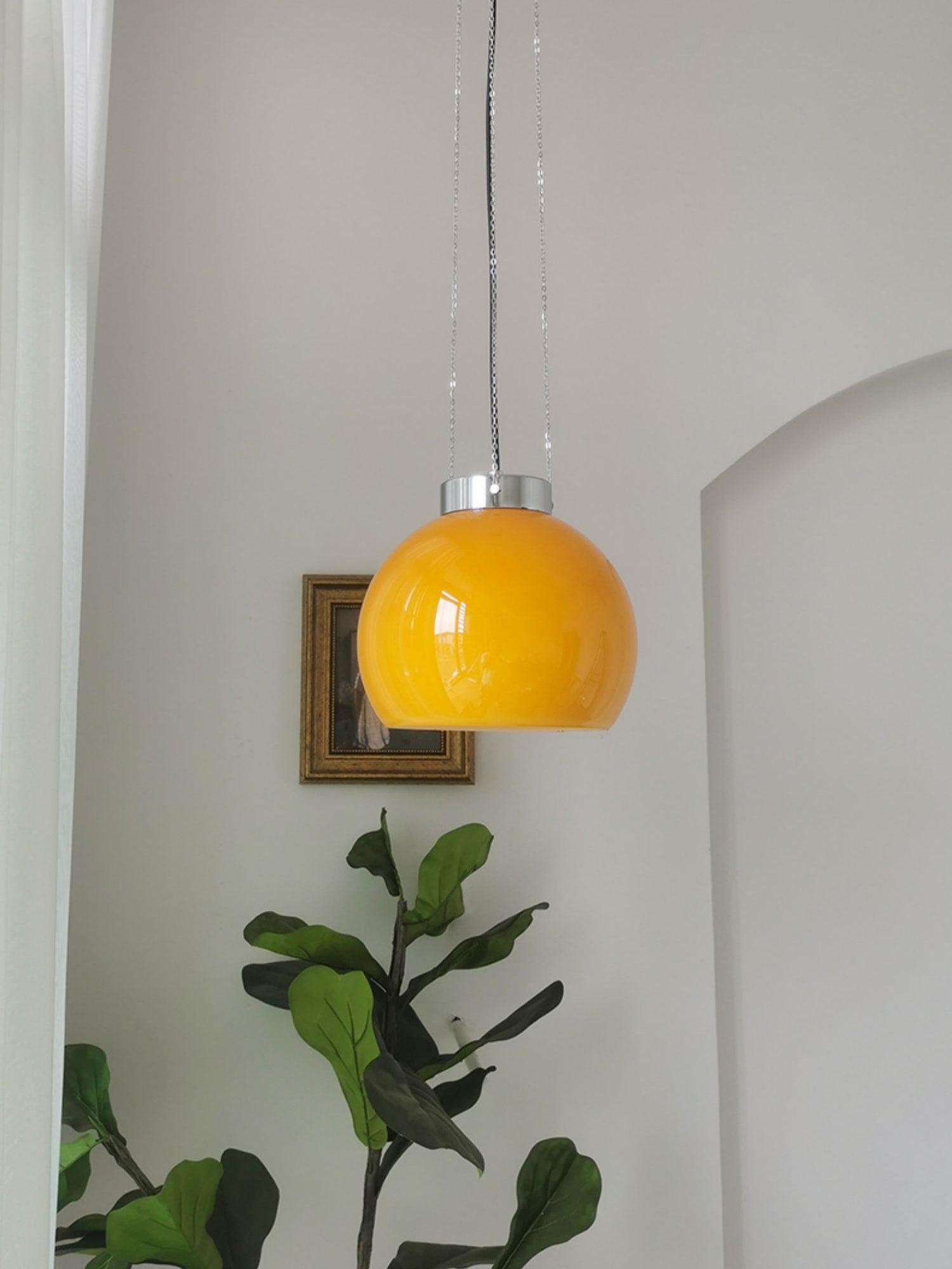 Vintage Bauhaus Creative Hemispherical Pendant Light M56