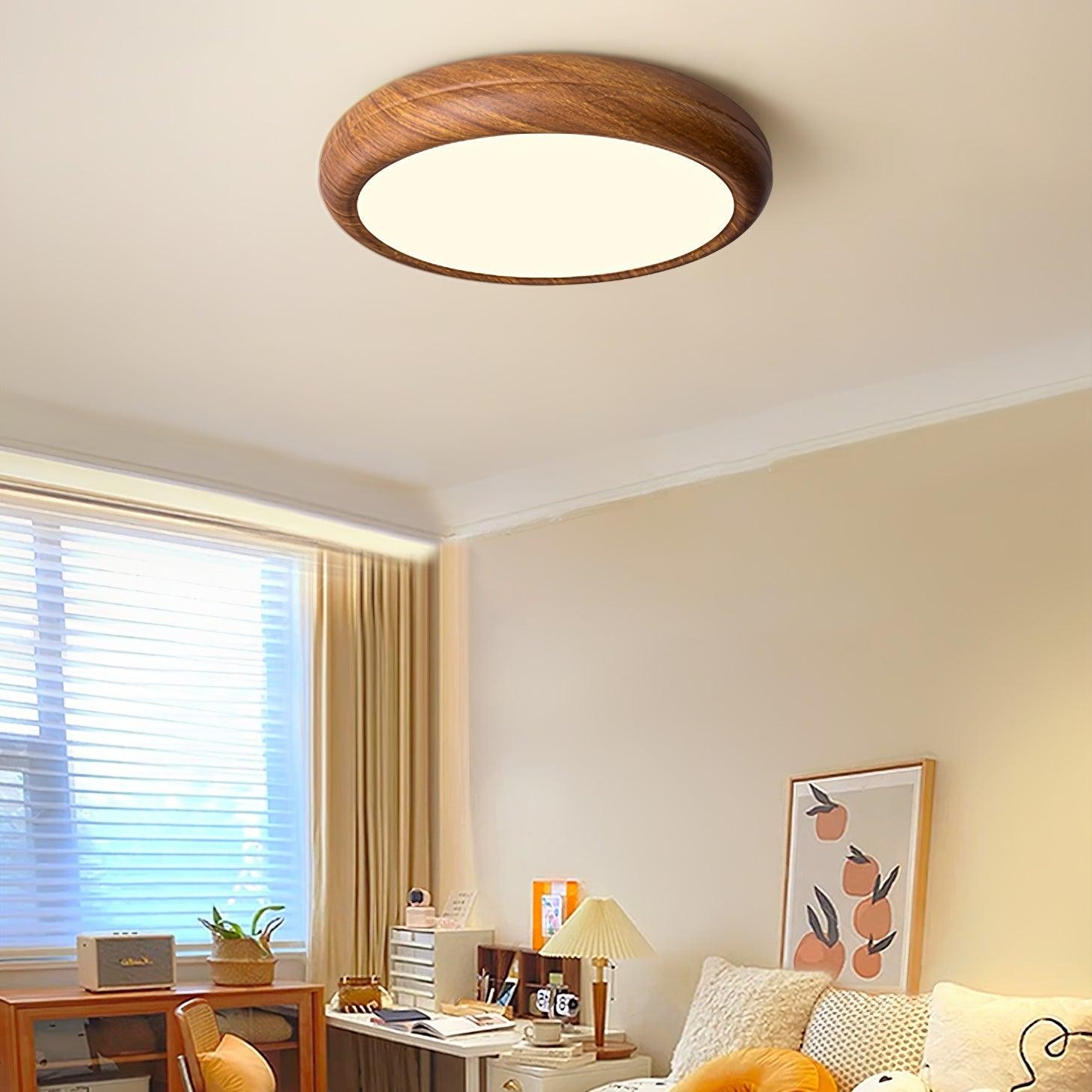Wood Grain Round Ceiling Lamp M297