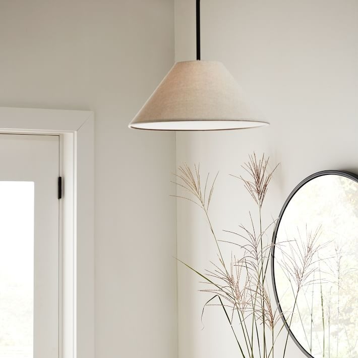 Conica Sculptural Fabric Cone Pendant Light - Modern Design for Dining Room T089