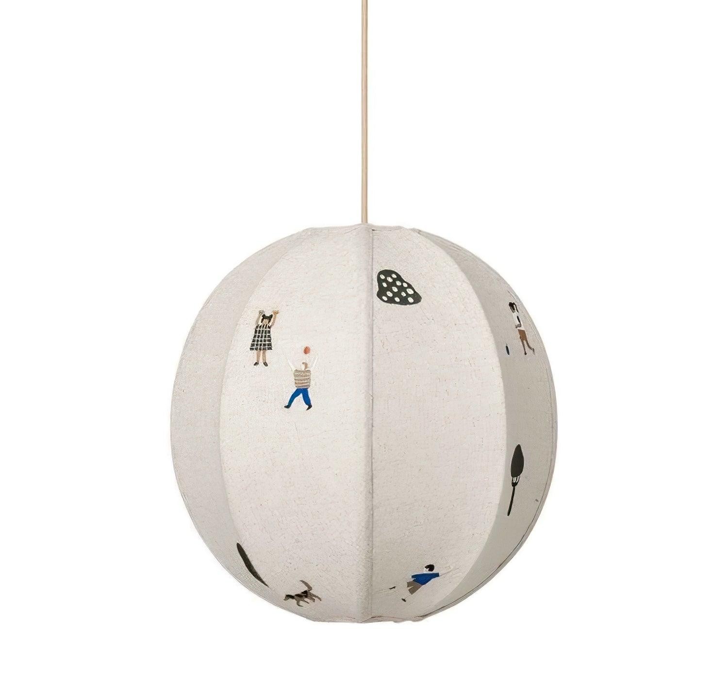 Park Embroidered Textile Pendant Lamp M442
