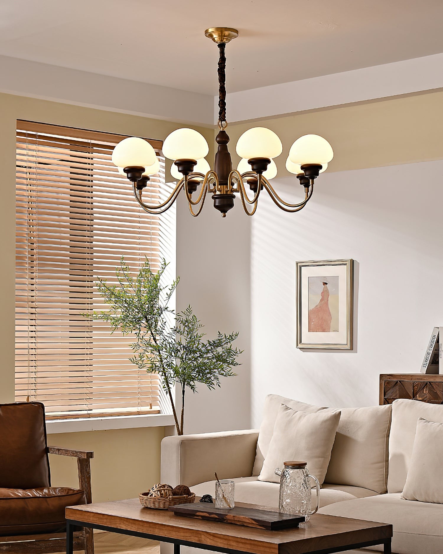 American Retro Mushroom Chandelier M232