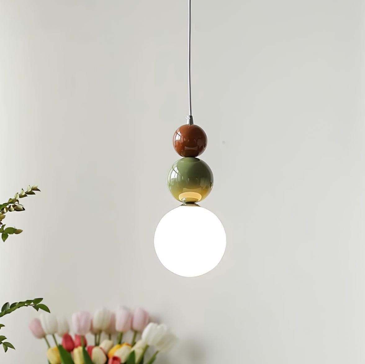 Nordic Cream Modern Simple Dot Pendant Lamp M387