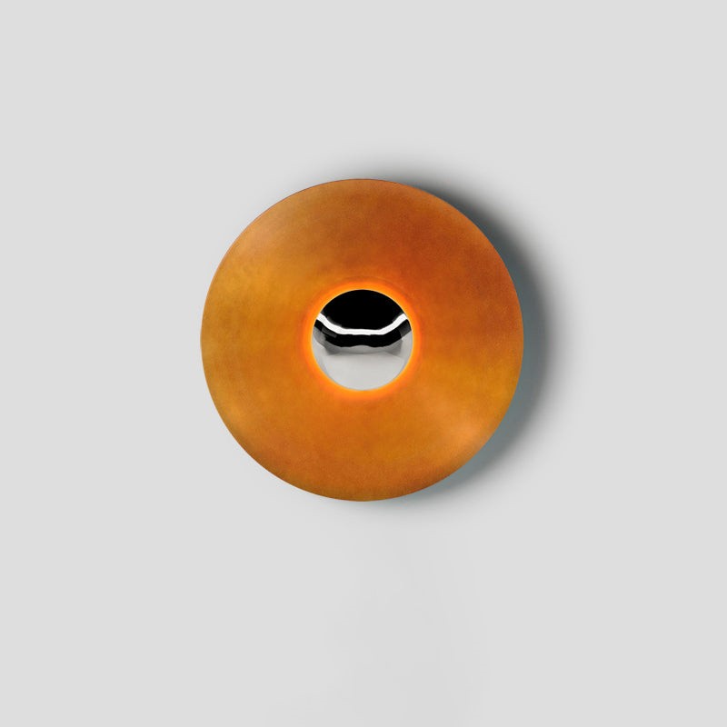 Simplicity Round Ginger Glow Wall Light S188