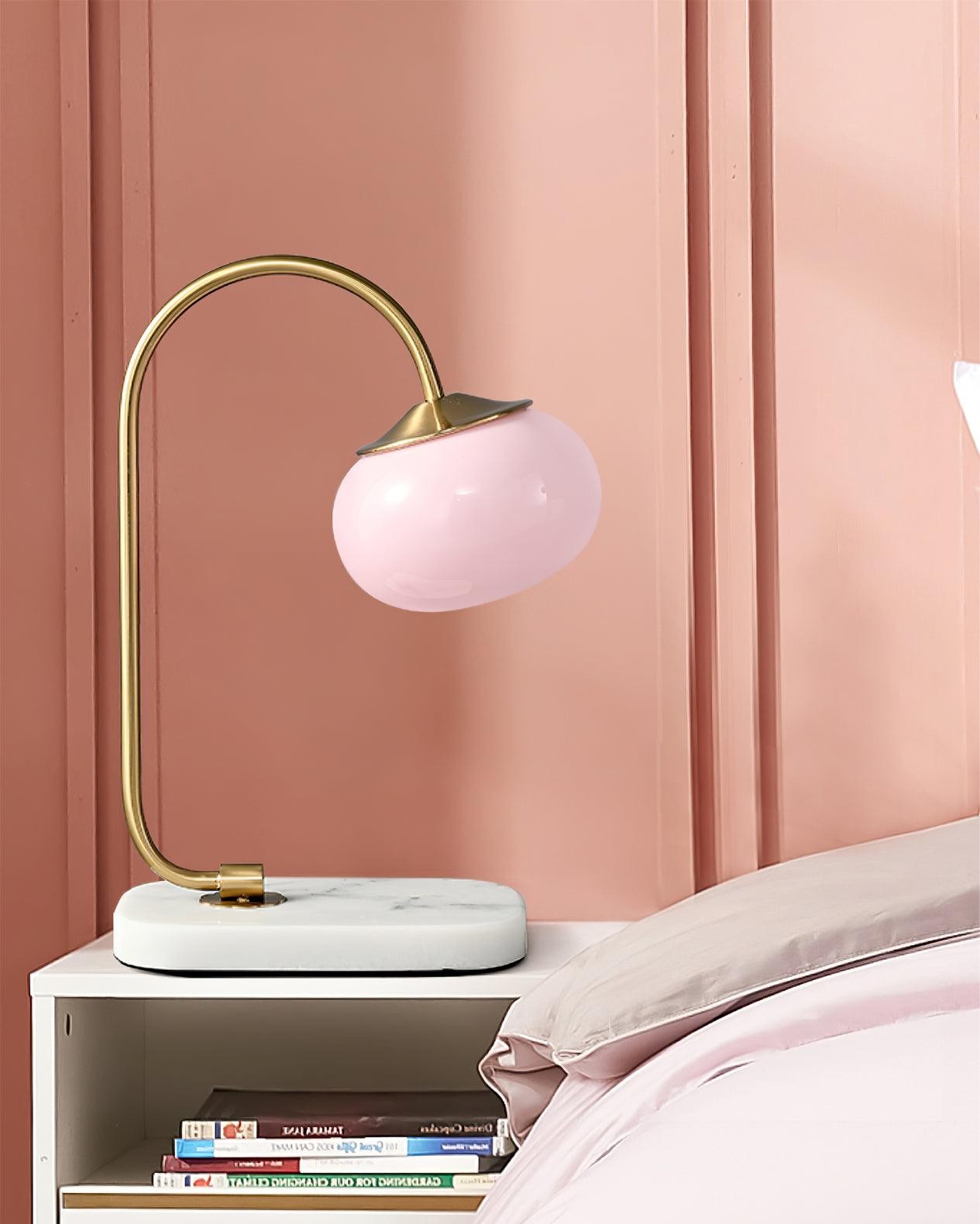 Scandinavian Cream Ball Table Lamp For Living Room M454
