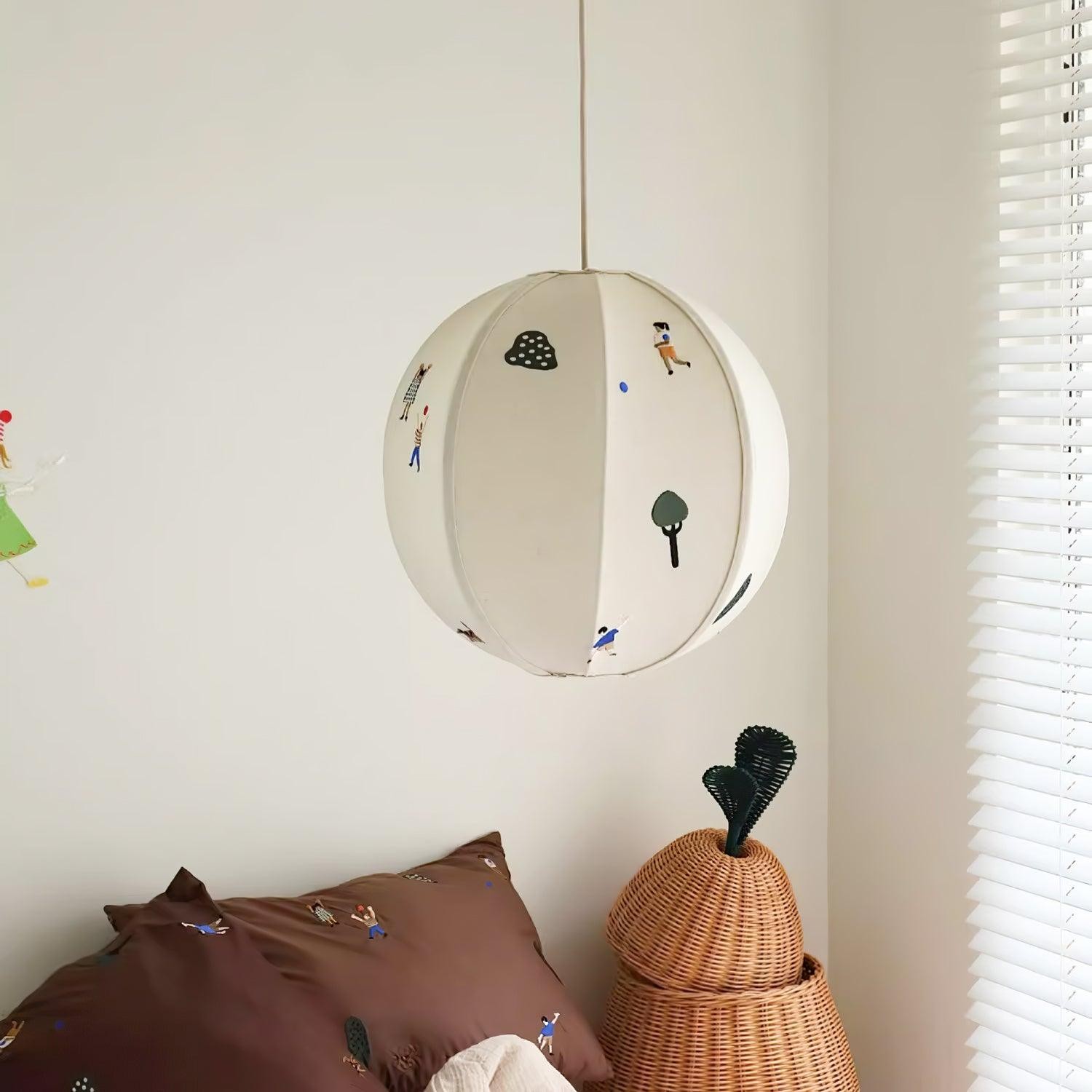 Park Embroidered Textile Pendant Lamp M442