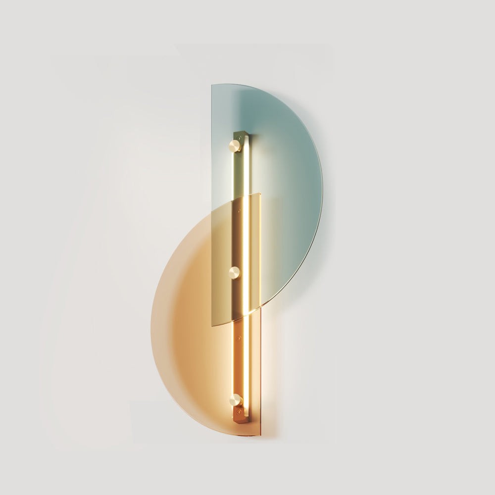 Simple Fan-Shaped Glass Arc Wall Lamp M121