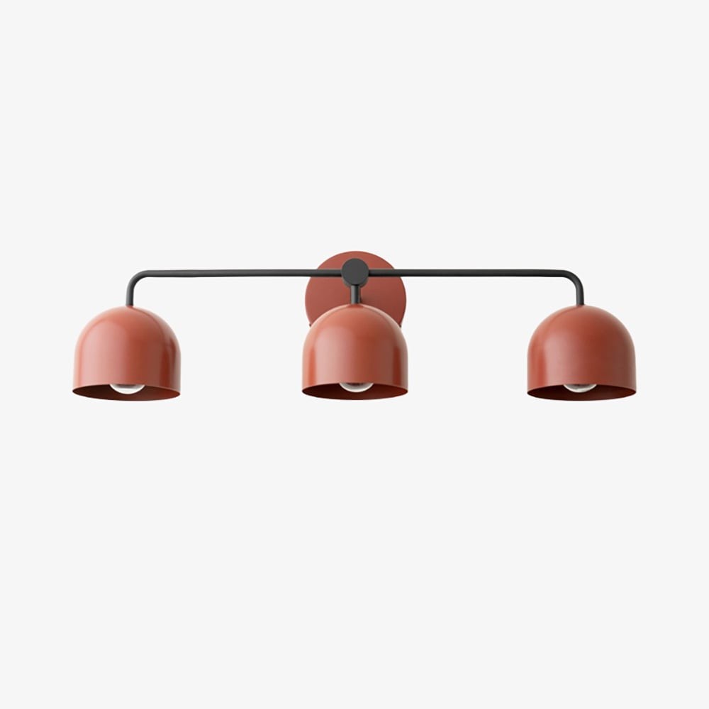 Metio Dome Farmhouse Vanity Wall Light Colorful Metal Sconce T450