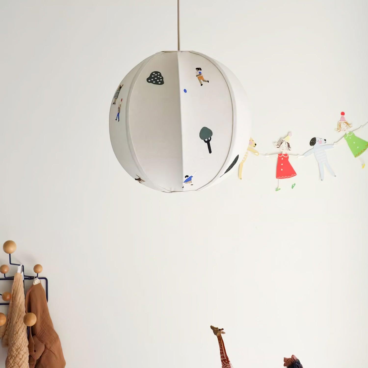Park Embroidered Textile Pendant Lamp M442