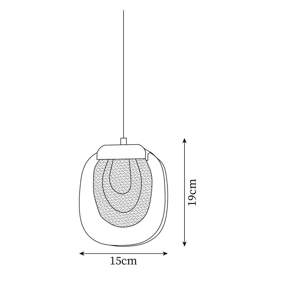 Glass Ripples Pendant Lamp M258