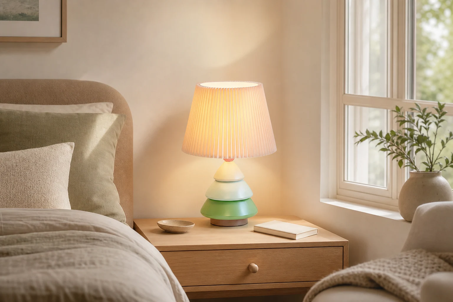 Lampa stołowa Luma Globe stylizowana na styl życia