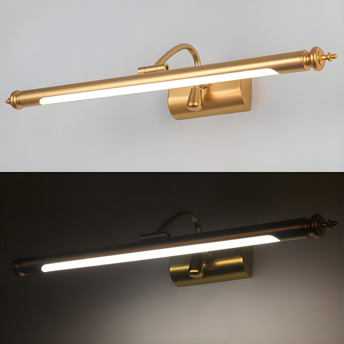 Mirror Front LED Brass Wall Lamp M71