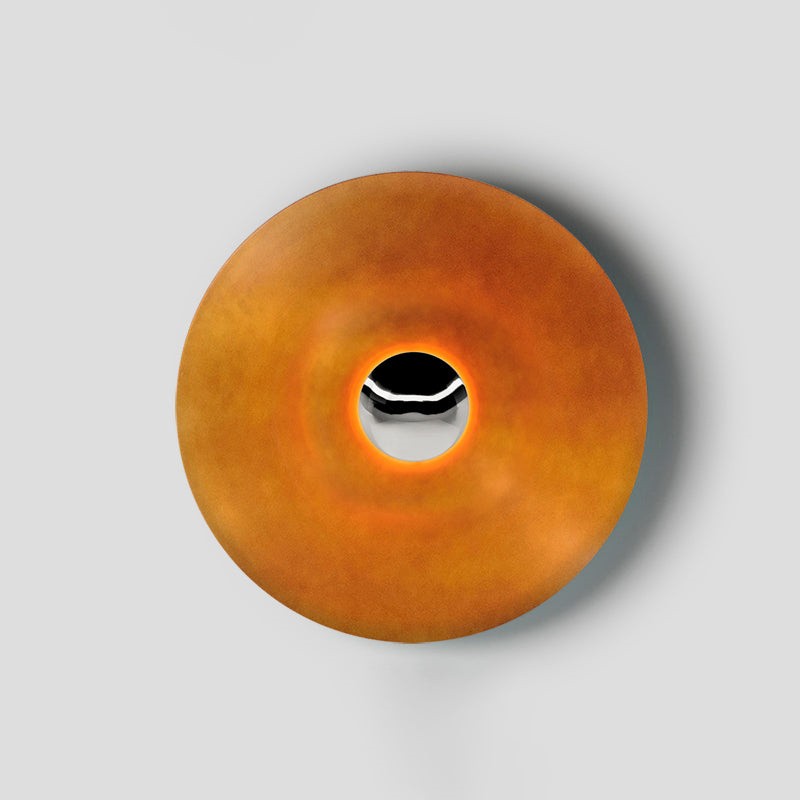 Simplicity Round Ginger Glow Wall Light S188