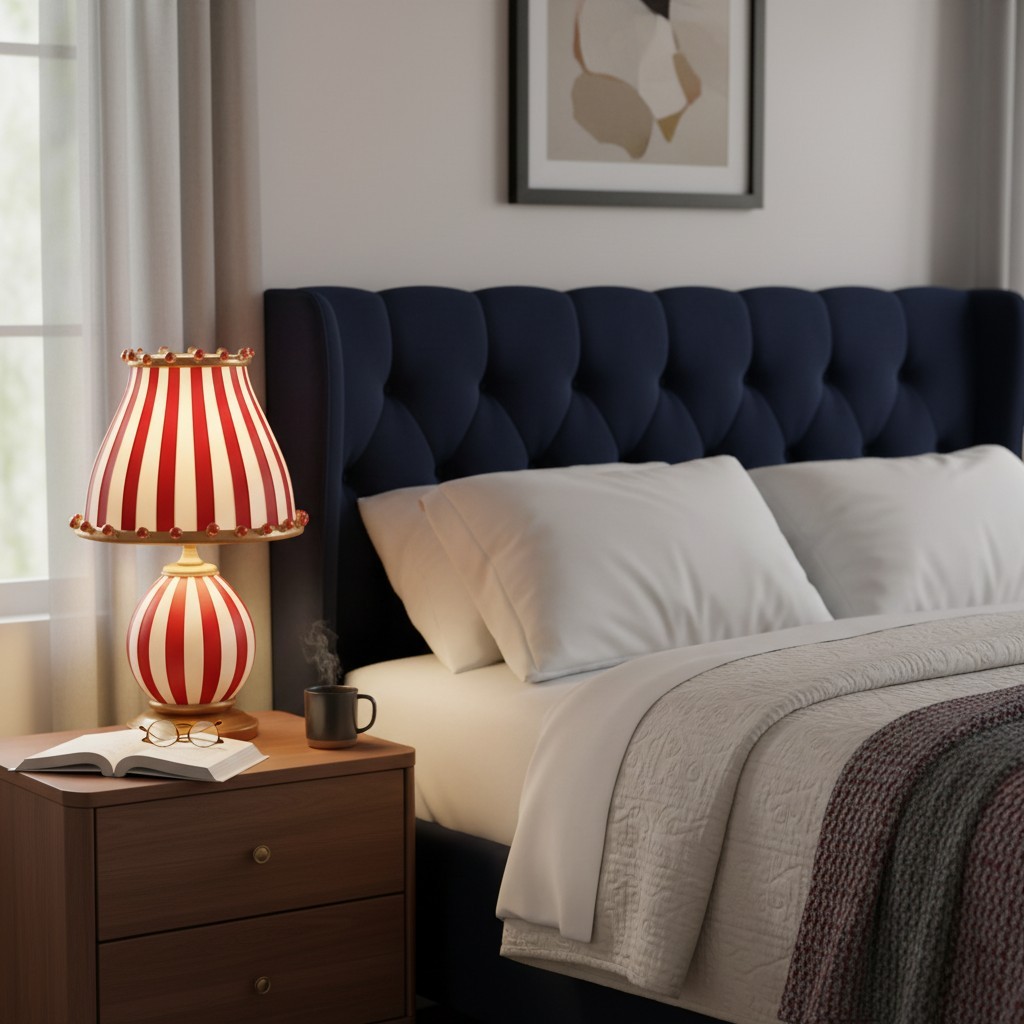 Festilo Playful Sculptural Table Lamp with Dome Shade - Modern Accent Design for Living Room T539