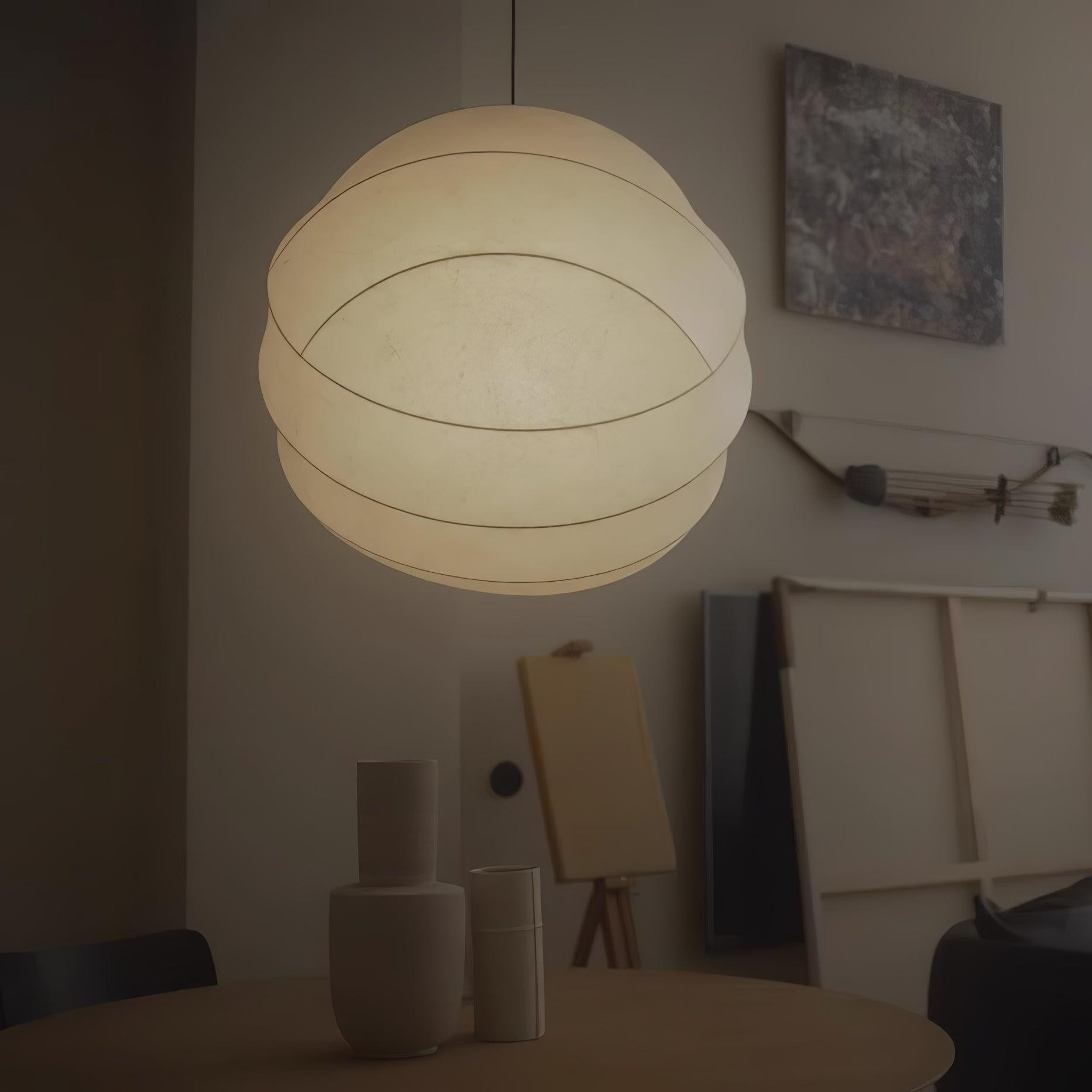 Wabi-Sabi Style Fiber Cocoon Pendant Lamp M505