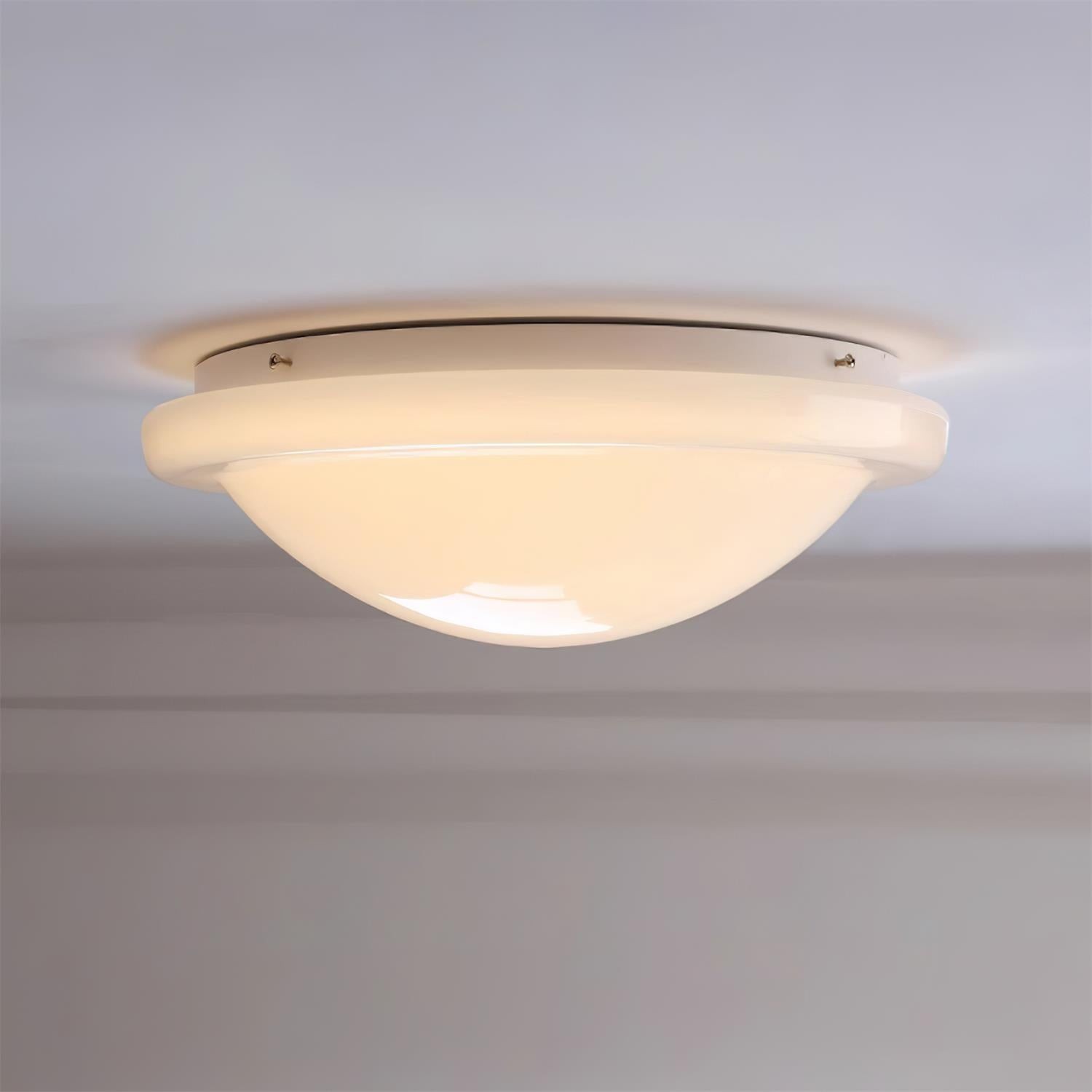 Modern Miminalist White Glass Led Ceiling Lamp M411