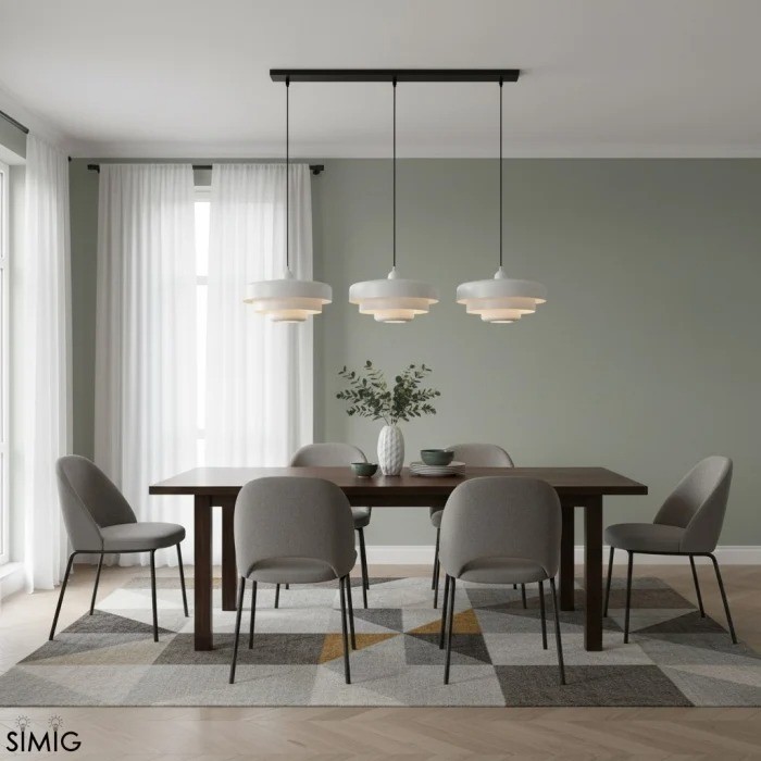 Triple Layer Disc Macaron Cake Pendant Light S90