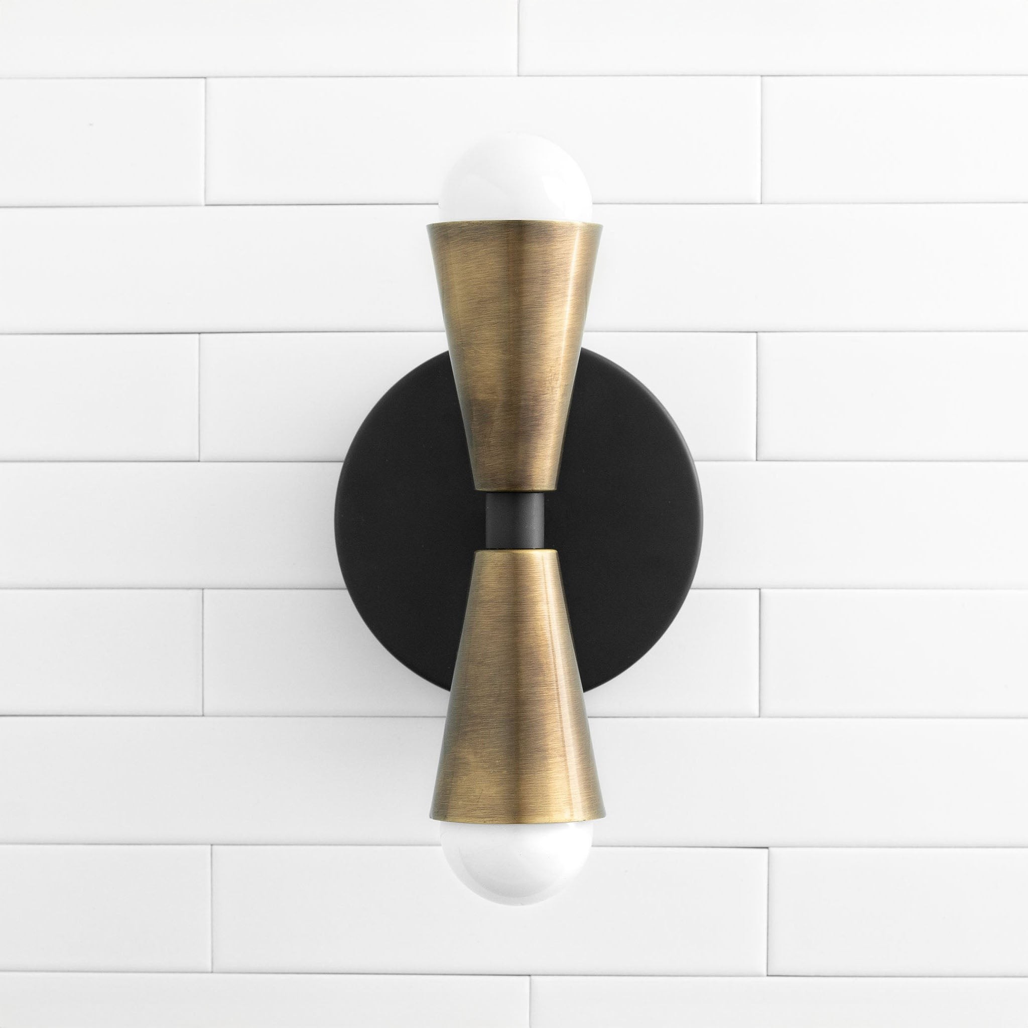 Pyralis Cone Linear Statement Wall Sconce - Modern Two Light Fixture T334