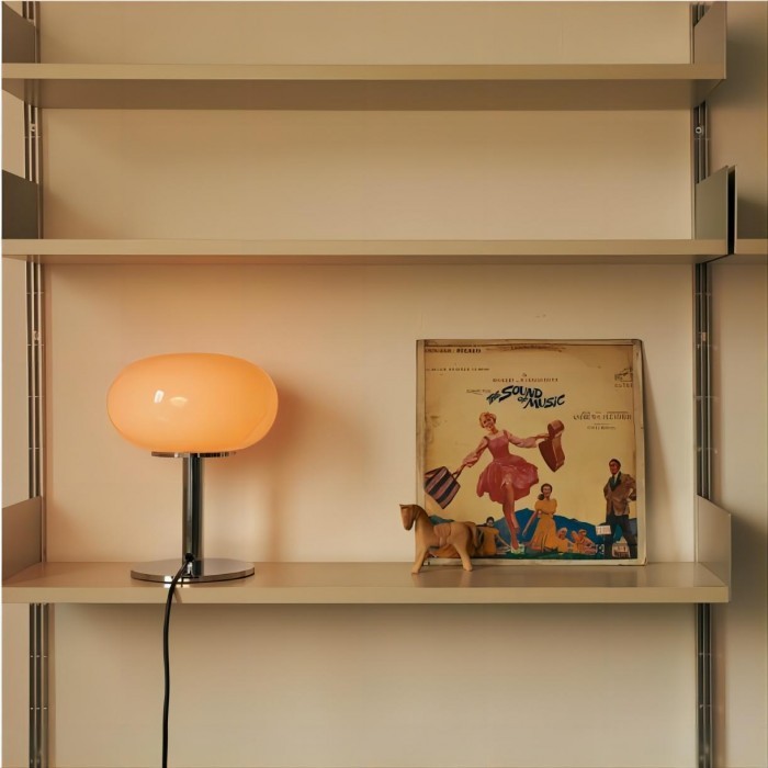 Minimalist Bauhaus Glass Table Lamp S20