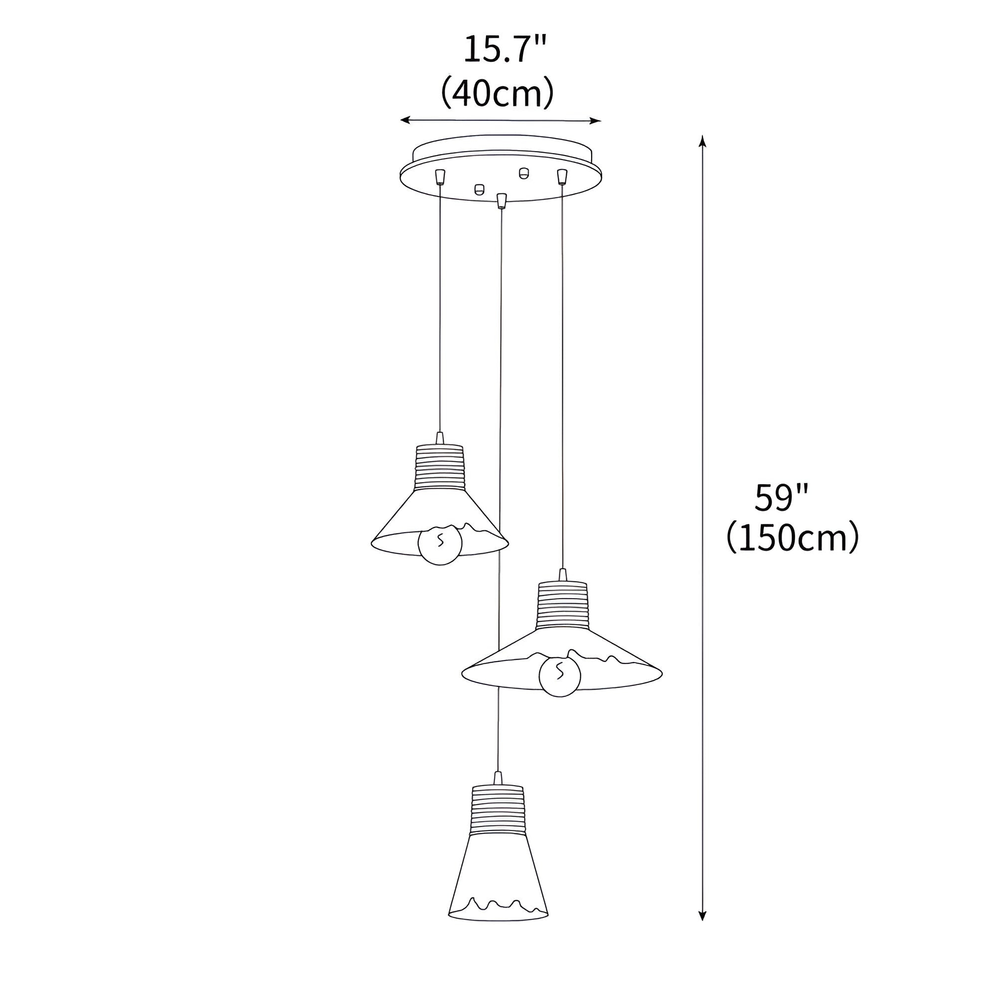 Nordic Hemp Rope Glass Pendant Light D938