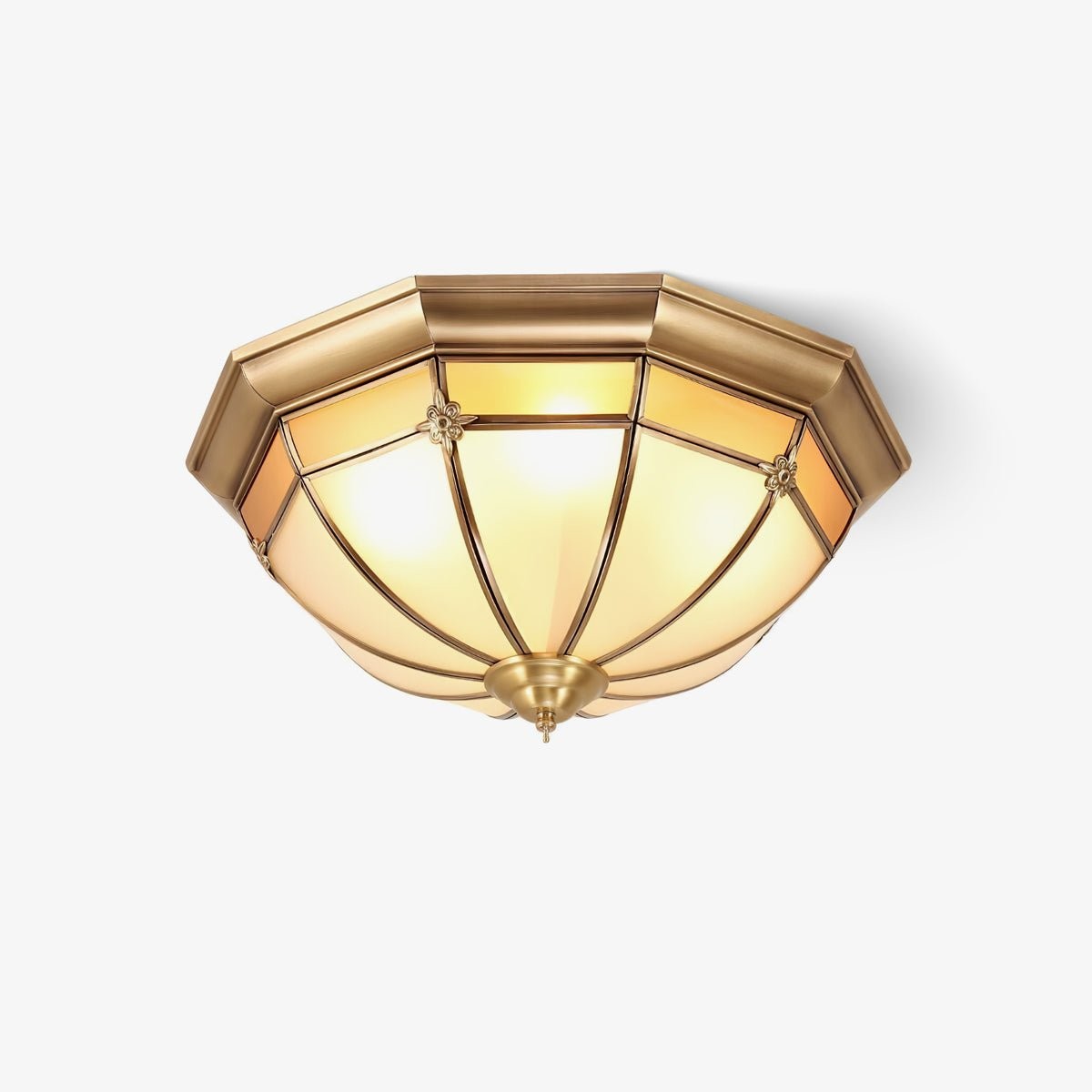 Dome Brass Flush Ceiling Lamp M563
