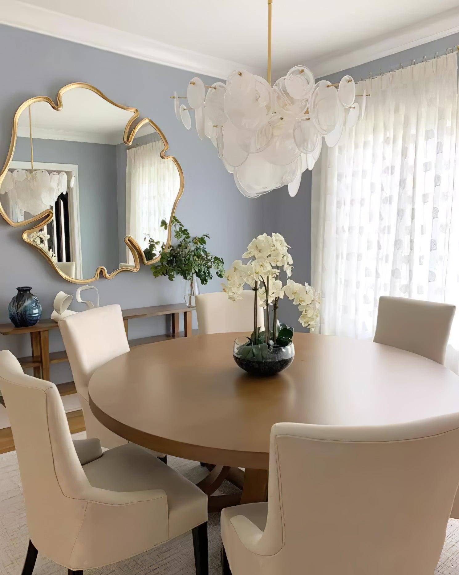 Brass Discs Cascading Chandelier M573