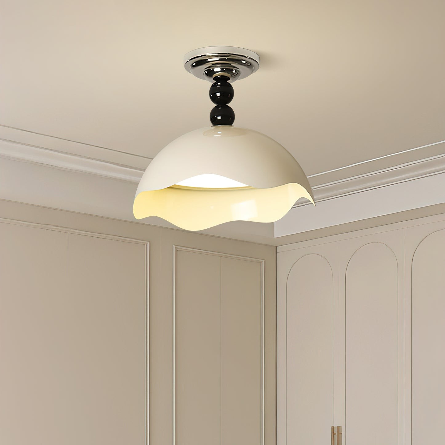 Modern Wave Crest Metal Ceiling Lamp M500