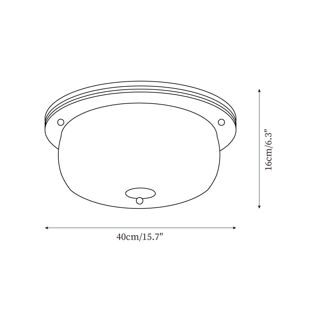 Justice Glass Ceiling Lamp D30