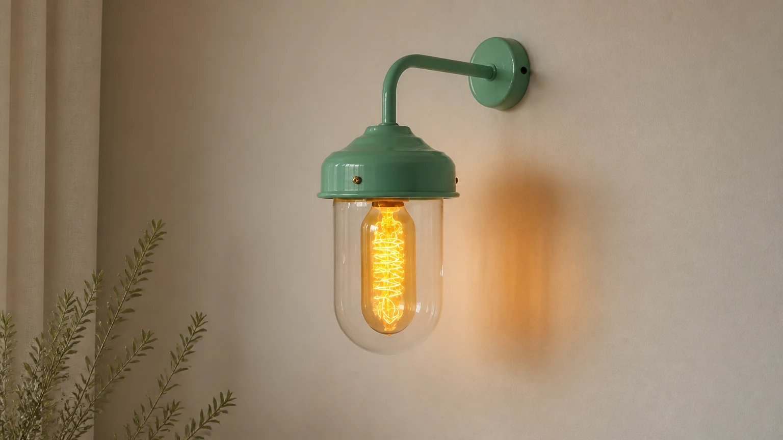 Candy Wall Lamp installed as a pastel wall light