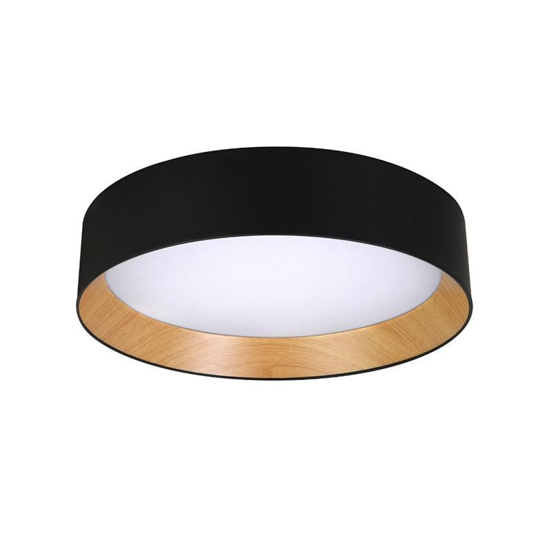 Japanese Minimalist Creative Wood Grain Round LED Ceiling Lamp M427