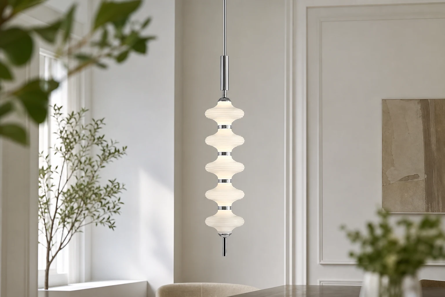Lampa wisząca z tykwy M578 stylizowana na styl życia