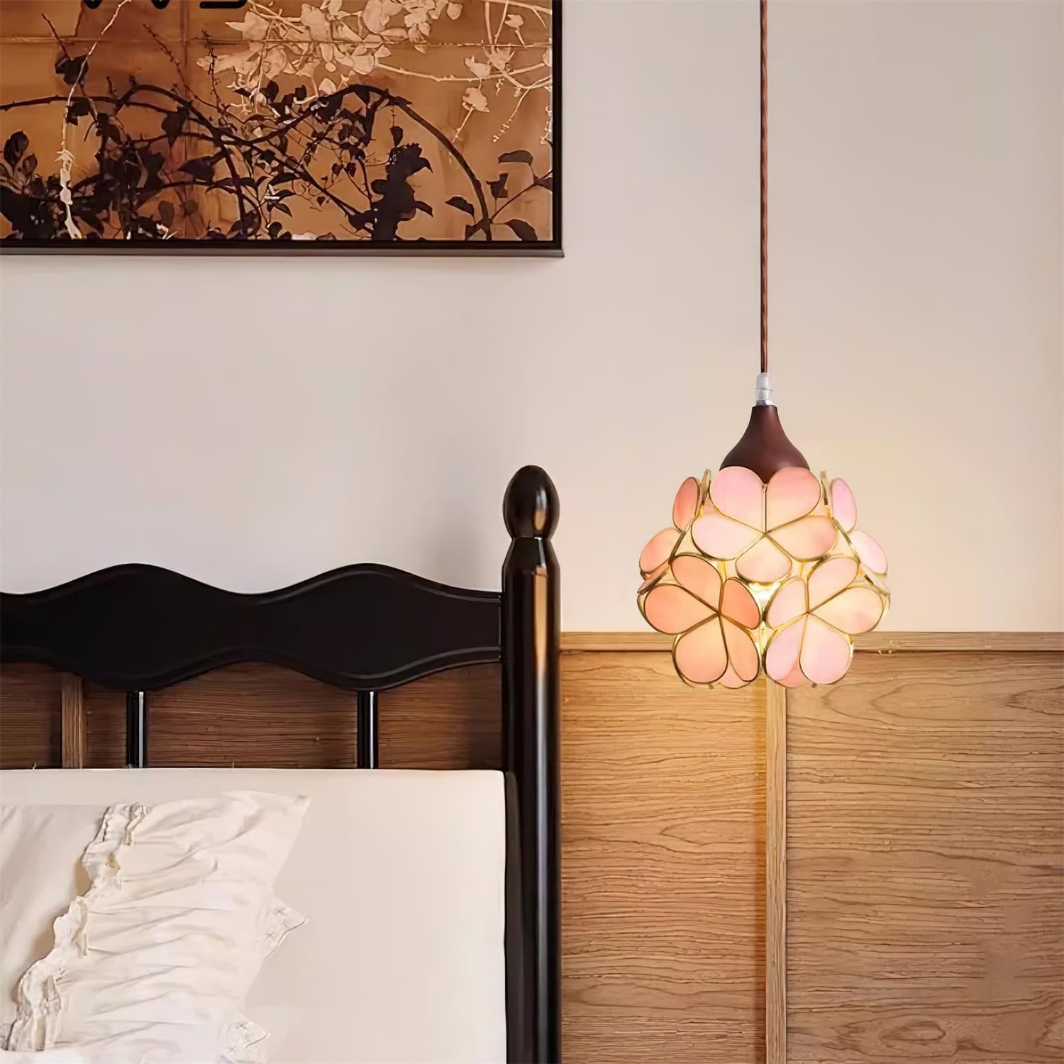 French Creative Pastoral Style Flower Pendant Light M238