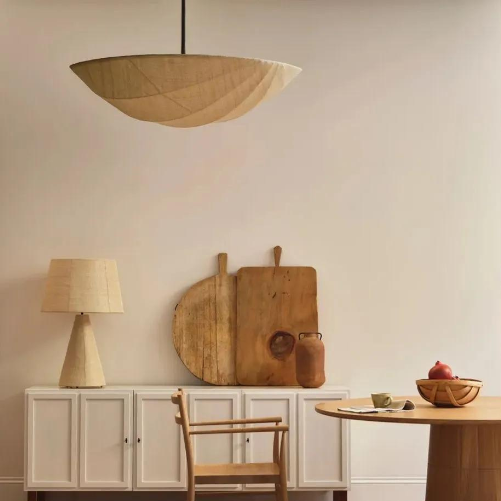 The Wabi-Sabi Canvas Linen Ceiling Light D783