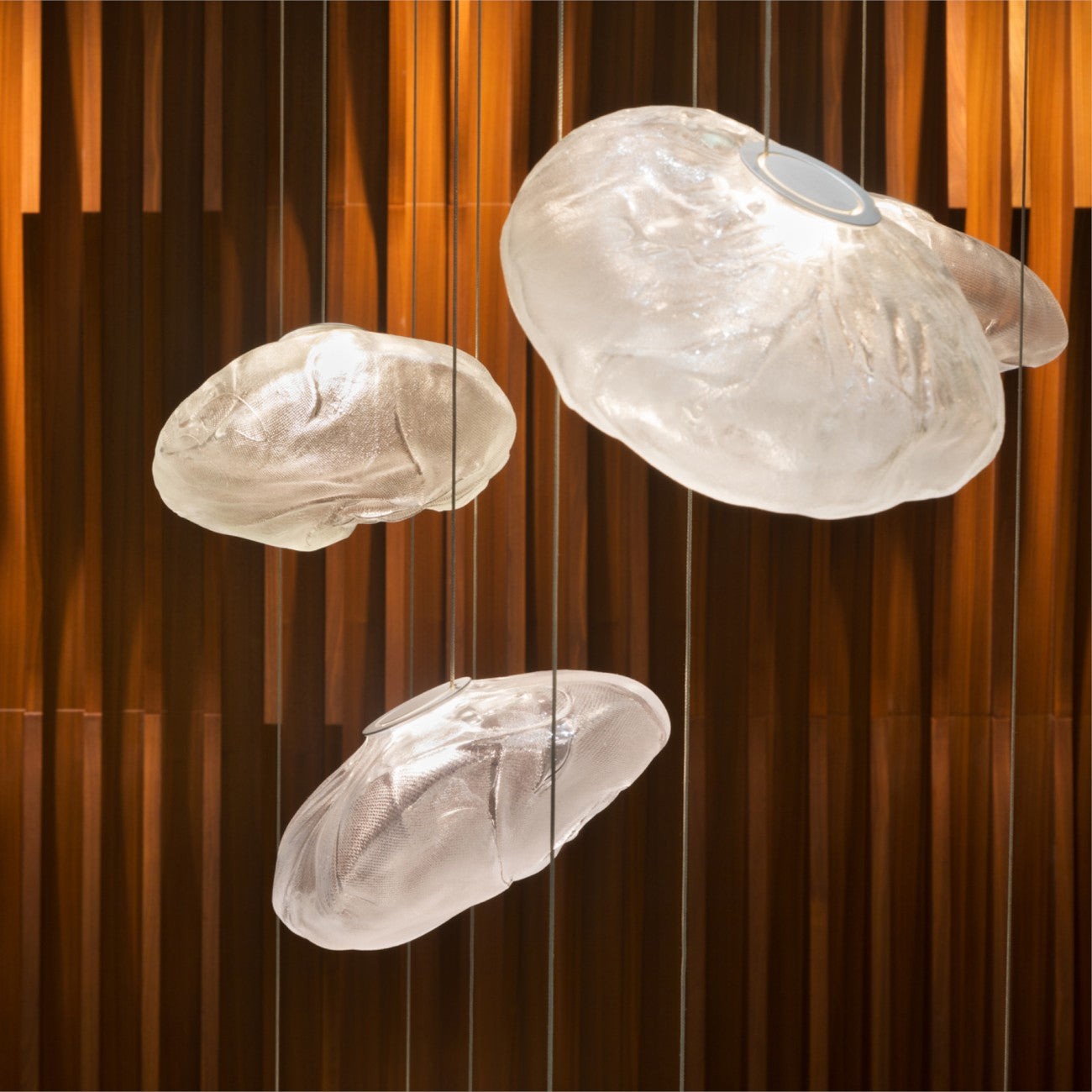 Multi-Head Irregular Glass Bubble Chandelier M180