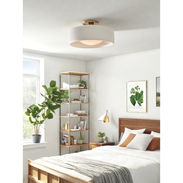 Cerova Elegant Round Porcelain Flush Mount Ceiling Light T165