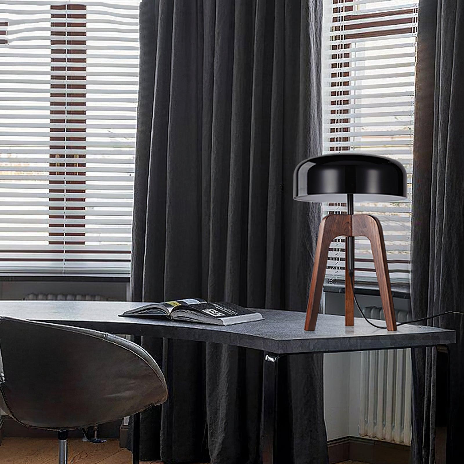 Minimalist Wood Tripod Table Lamp M319