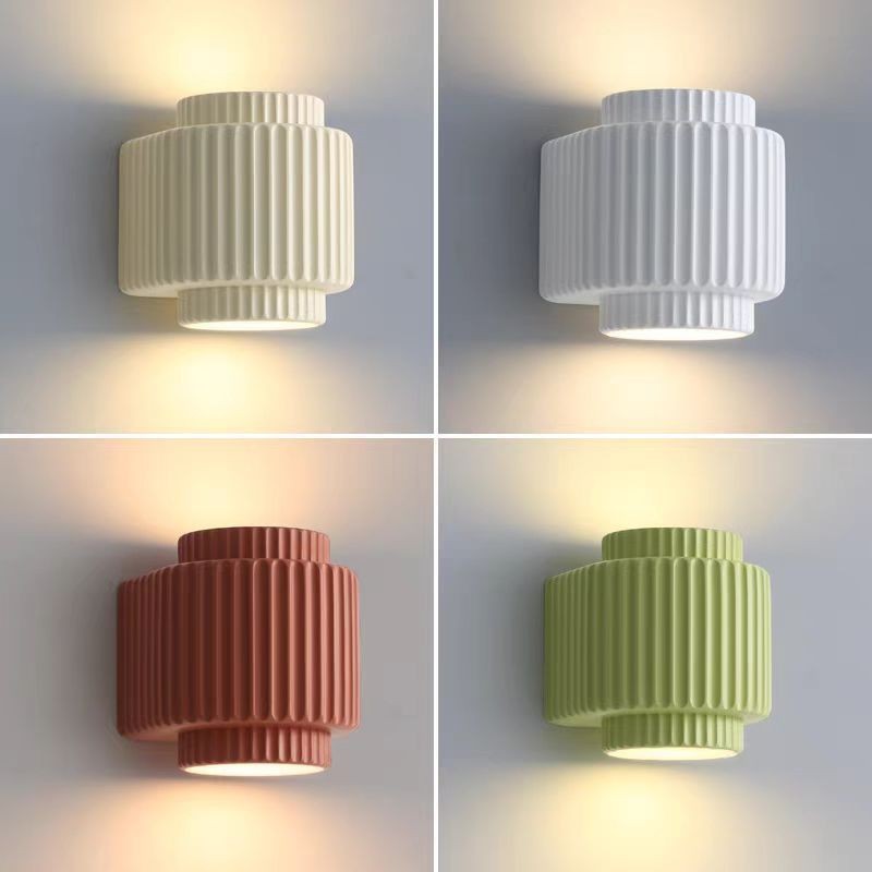 Creative Cylinder Resin Bedroom Wall Lamp S141