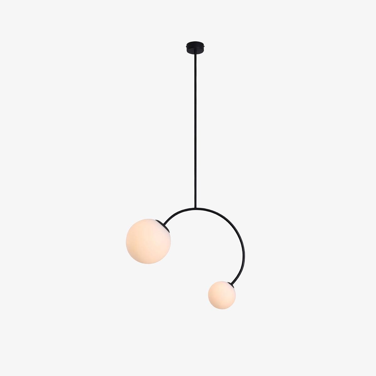 Creative Double Heads Glass Pendant Lamp M493