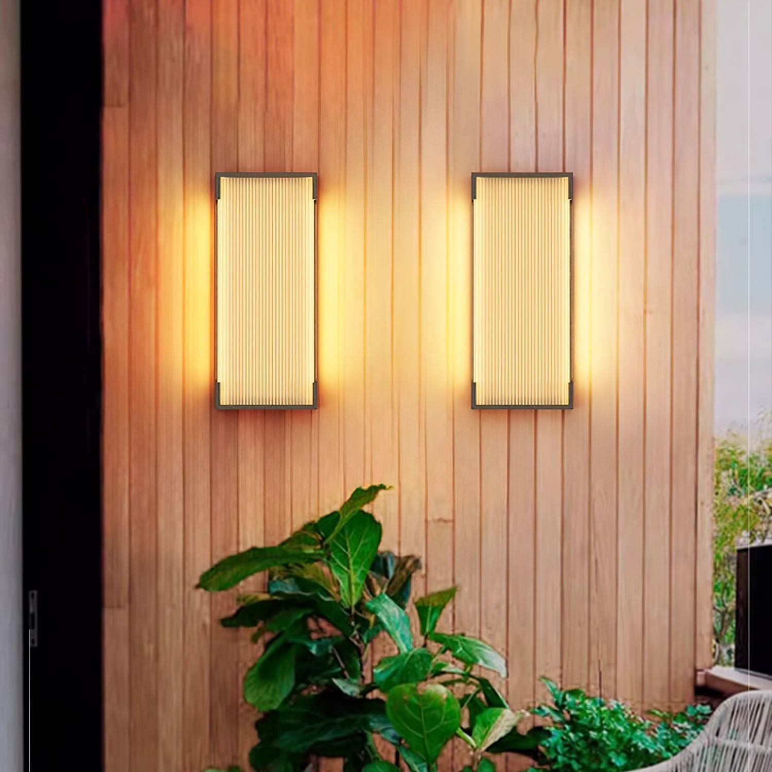 Rectangular Outdoor Wall Light M434