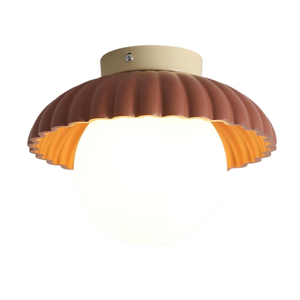 Cream Flower Bud Glass Hallway Ceiling Light S161