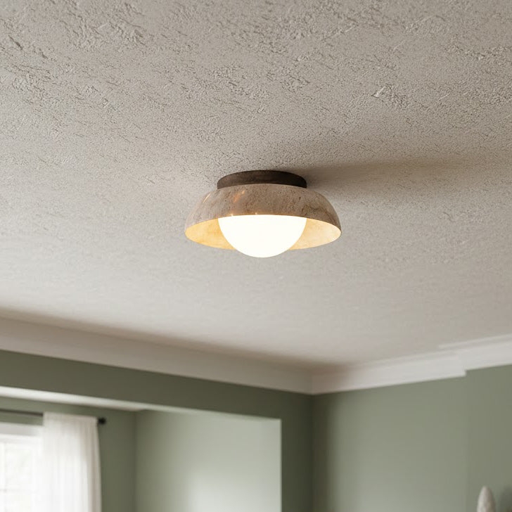 Piedra Travertine Ceiling Lamp D682