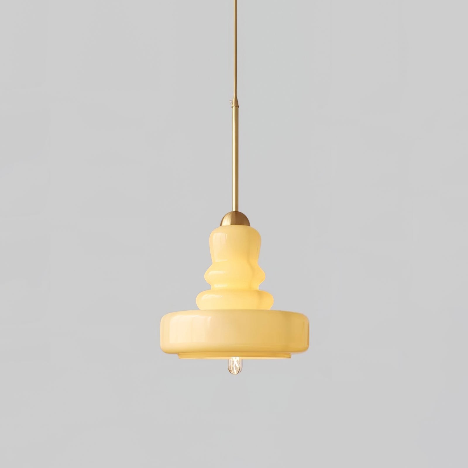 Mid Century Modern Gourd Glass Pendant Light M215