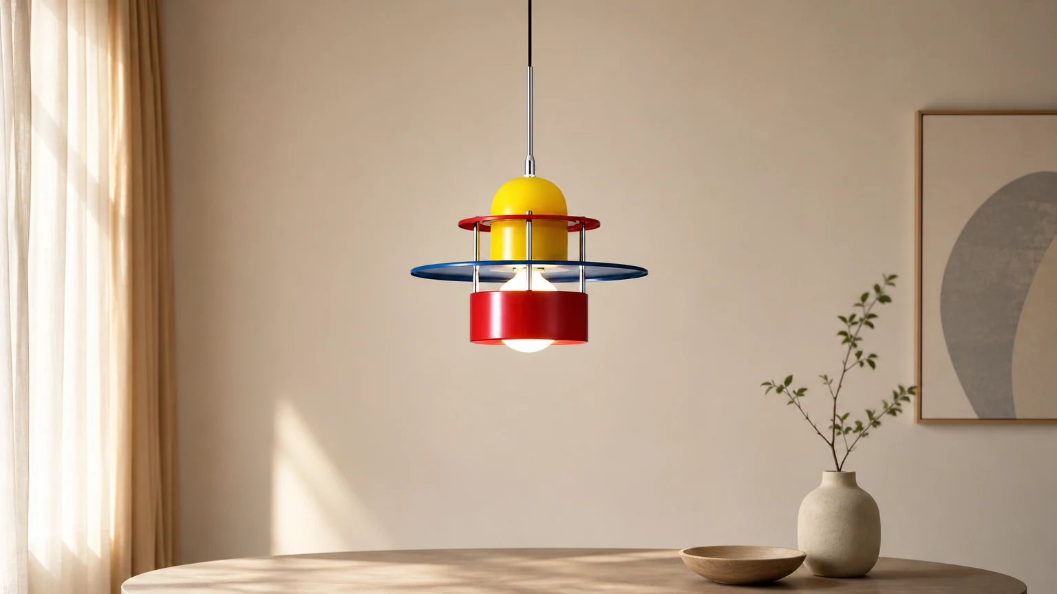 Lampa wisząca Coloraxis D155 w nowoczesnym wnętrzu