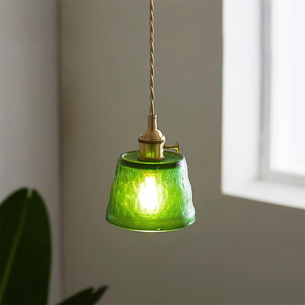 Retro Small Cup Glass Pendant Lamp M276
